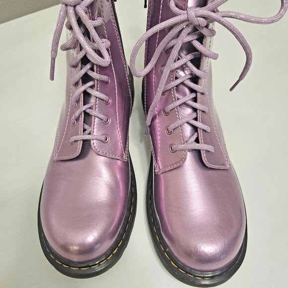 Dr Martens Metallic Lavender Womens Boots Size US 7 L, US 6 M , EU 38 - Picture 5 of 8